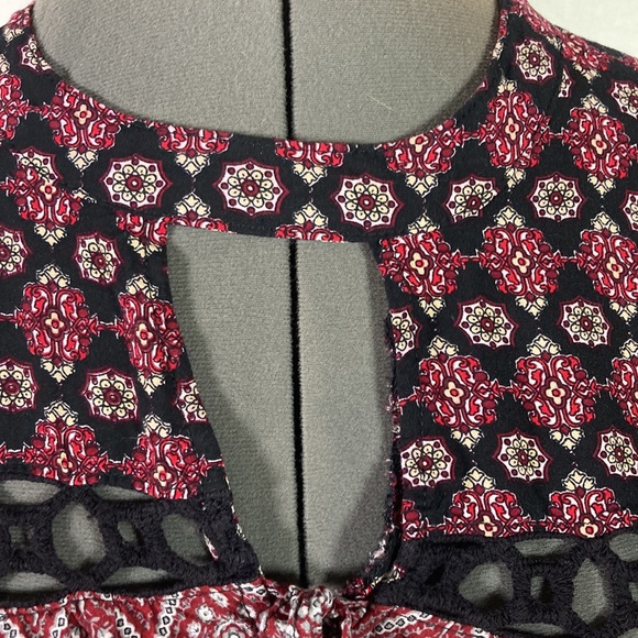 Umgee Pull Over Long Elastic Sleeve Tunic/Top Size M - Picture 5 of 9